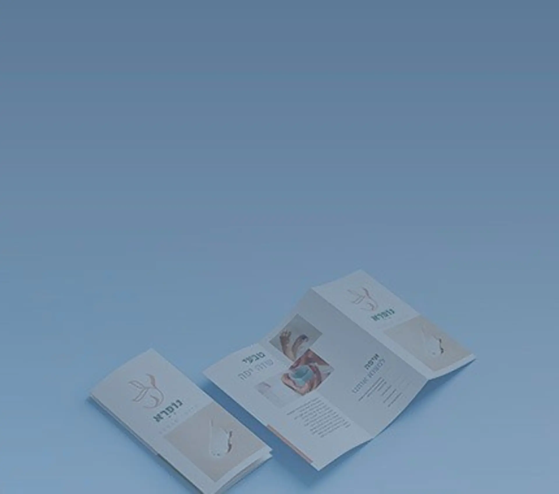 פלייר עם שני קיפולים