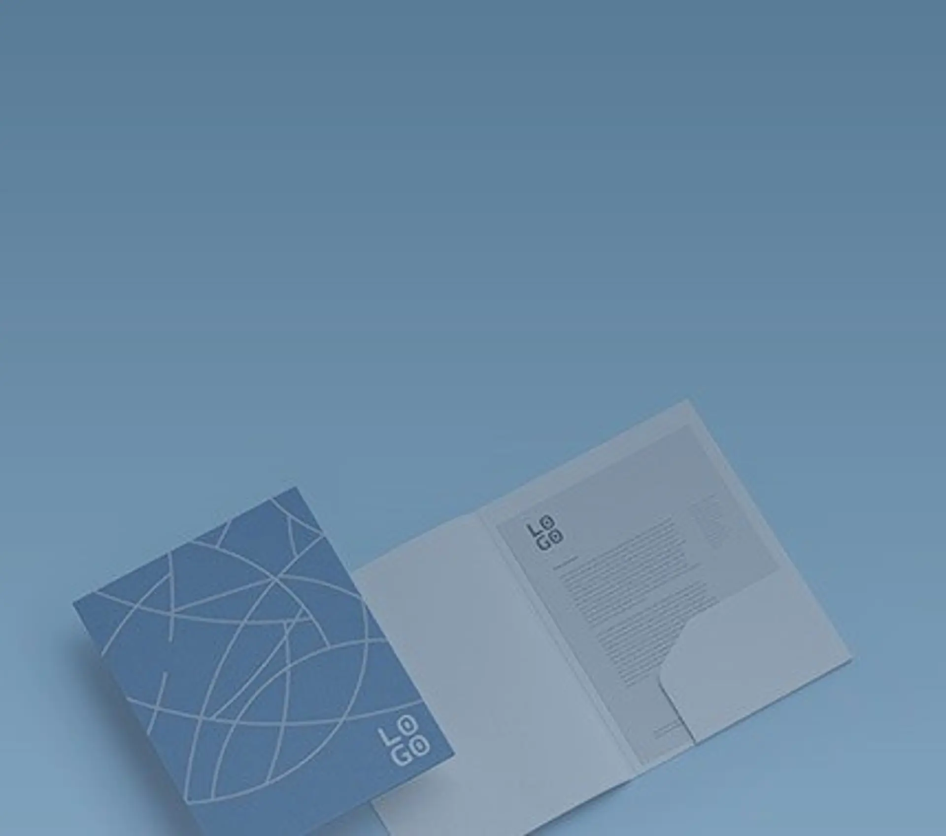 פולדר מעוצב עם כיס לבן